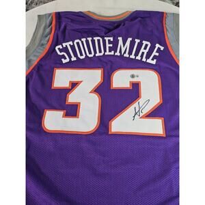 Amar'e Stoudemire Autographed/Signed Jersey Beckett Purple Custom Jersey Amare